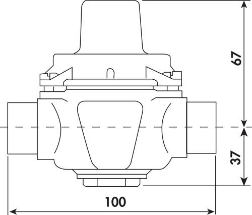 Réducteur de pression à membrane ff20/27 