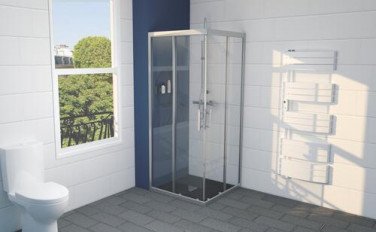 Paroi de douche accès d'angle coulissant ENLOK 80cm - ELMER