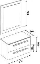 Meuble NUDEA 2.0 à suspendre 60cm nordic - BATHROOM THERAPY