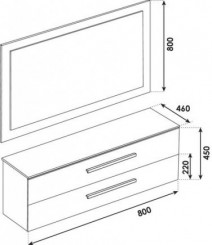 Meuble NUDEA 2.0 à suspendre 120cm nordic - BATHROOM THERAPY