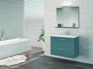 Caisson DUBAI bleu paon 80cm - BATHROOM THERAPY