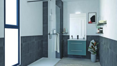 Caisson bleu paon NEW YORK 70cm - BATHROOM THERAPY