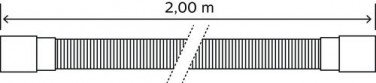 Canne de vidange MAL avec crosse 2,00m - PRONORM