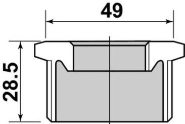 Mamelon réduit MF40/49 - 15/21 - GEBOG316