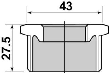 Mamelon réduit MF33/42 - 15/21 - GEBOG316