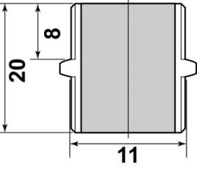 Mamelon hexagonal MM5/10 - GEBOG316