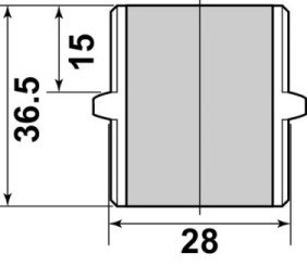 Mamelon hexagonal MM20/27 - GEBOG316