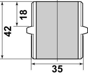 Mamelon hexagonal MM12/17 - GEBOG316