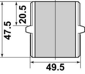 Mamelon hexagonal MM40/49 - GEBOG316