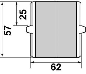 Mamelon hexagonal MM50/60 - GEBOG316