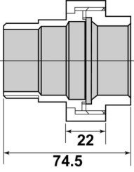 Manchon union à joint plat MF33/42 - GEBOG316