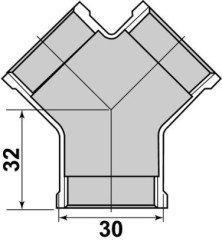 Distributeur Y triple femelle 20/27 - GEBOG316