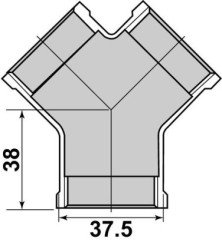 Distributeur Y triple femelle 26/34 - GEBOG316