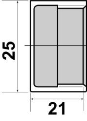 Bouchon hexagonal F15/21 - GEBOG316 