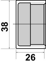 Bouchon hexagonal F26/34 - GEBOG316