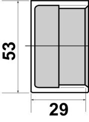 Bouchon hexagonal F40/49 - GEBOG316