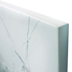 Receveur de douche résine de synthèse RECEA marbre blanc 80x100 - ELMER