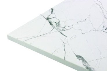 Receveur de douche résine de synthèse RECEA marbre blanc 90x90 - ELMER