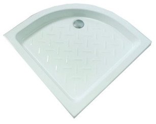 Receveur de douche quart de cercle 90cm céramique MIQUE - ELMER