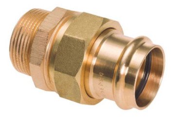 Raccord union mâle bronze à sertir EAU ø12-15/21