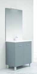 Caisson sur pieds gris mat NEW YORK 80cm - BATHROOM THERAPY