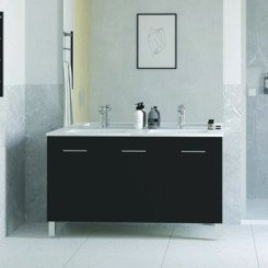 Caisson sur pieds noir mat NEW YORK 120cm - BATHROOM THERAPY