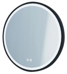 Miroir LED Alexandrie ø60 avec contour noir - ELMER