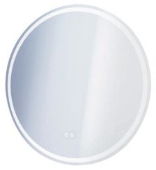 Miroir LED Louxor ø80 contours sablés - ELMER