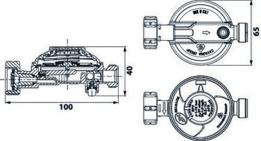 Détendeur fixe à sécurité pour gaz propane