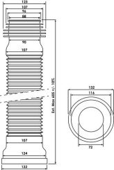 Flexible souple à emboîter extensible