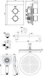 Pack thermostatique de douche à encastrer Ev'O - ROLF Inside