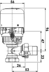 Corps de robinet thermostatique équerre ra-in 15/21 - DANFOSS