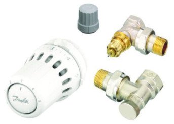 Kit react robinet thermostatique équerre 15/21 - DANFOSS