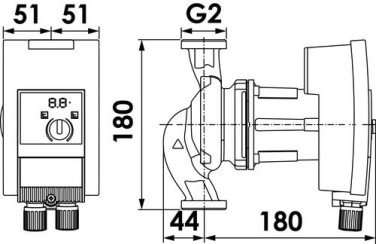 Circulateur Yonos Maxo 30/0,5-7 180mm - WILO