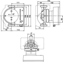 Circulateur MAGNA1 32-60 180mm - GRUNDFOS