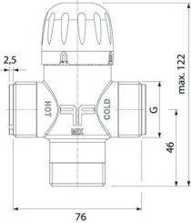 Limiteur de sécurité thermostatique réglable jusqu'à 65° - SOMATHERM