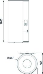 Chauffe eau thermodynamique split inverter Calypso R32 150L - ATLANTIC