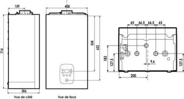 Chaudière gaz à condensation murale NAEMA 3 MICRO 25KW - ATLANTIC