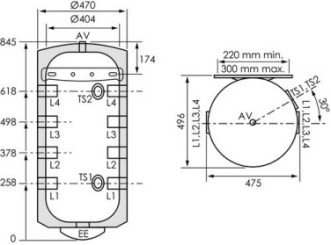 Ballon tampon pour pompe à chaleur 80 litres - SOMATHERM