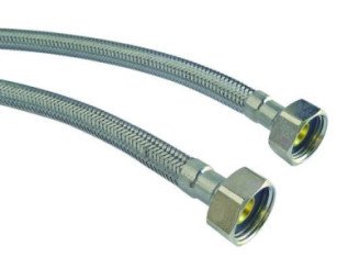 Lot de 2 flexibles écrou tournant femelle 12/17 - raccord mâle 12/17 - Longueur 300 mm - DN8