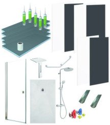 Pack douche 80x120cm en niche pour MA PRIME ADAP'T