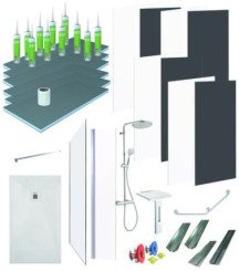 Pack douche 80x160cm en niche pour MA PRIME ADAP'T