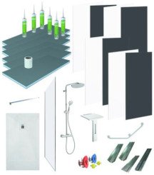 Pack douche 90x180cm en niche pour MA PRIME ADAP'T